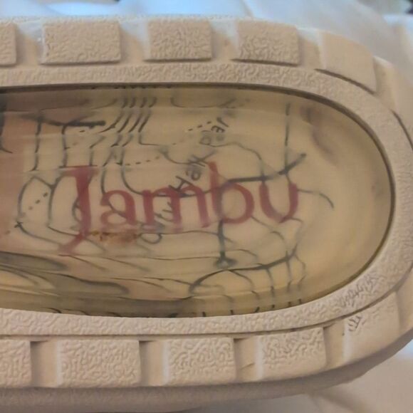 Jambu July silver‎ Leather floral Lazer cut sneaker Loafer shoe size 8 - Picture 6 of 10